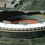 The huge Robert F. Kennedy Memorial Stadium